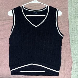 navy blue sweater vest